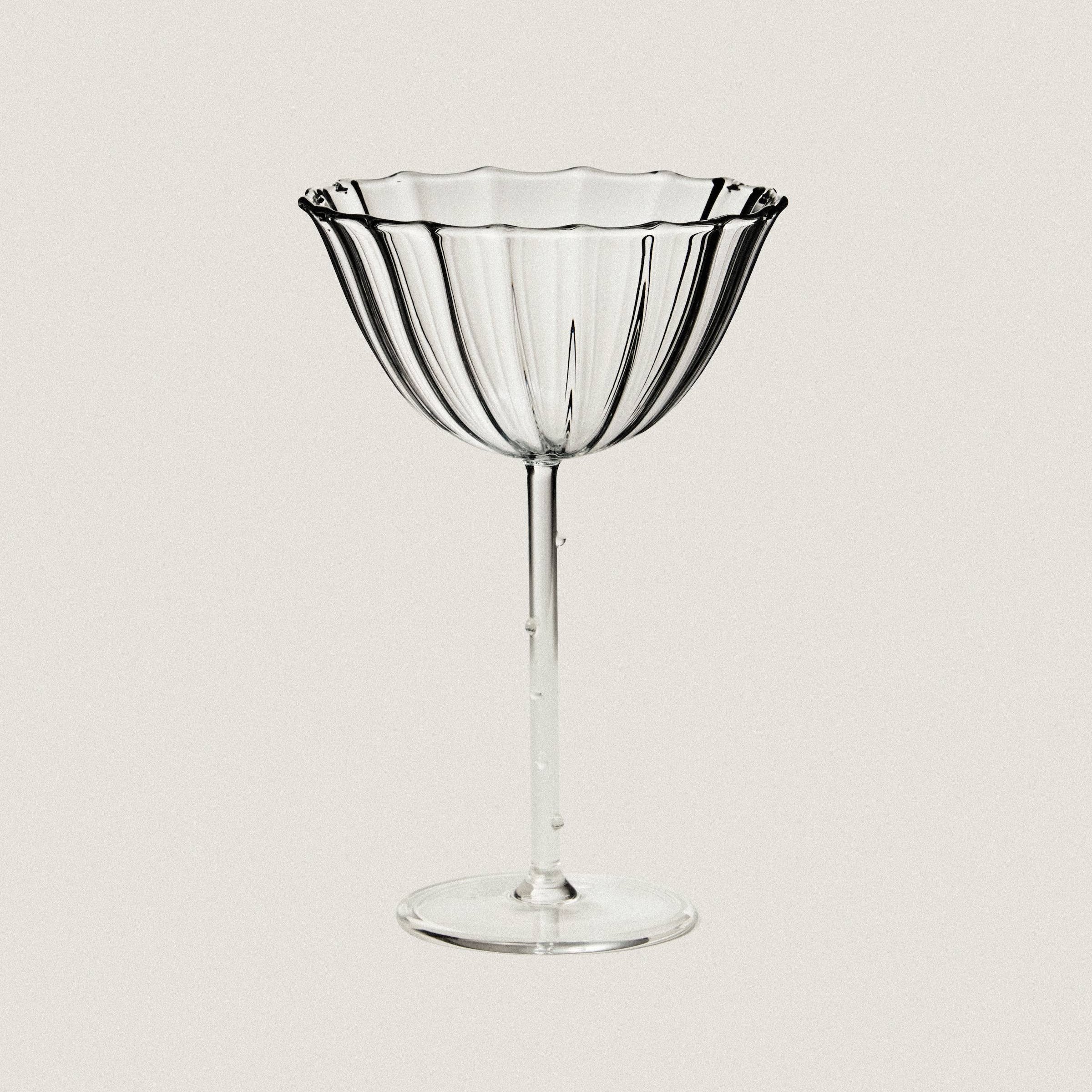 Clear Cosmo Coupe Glass Set of 4