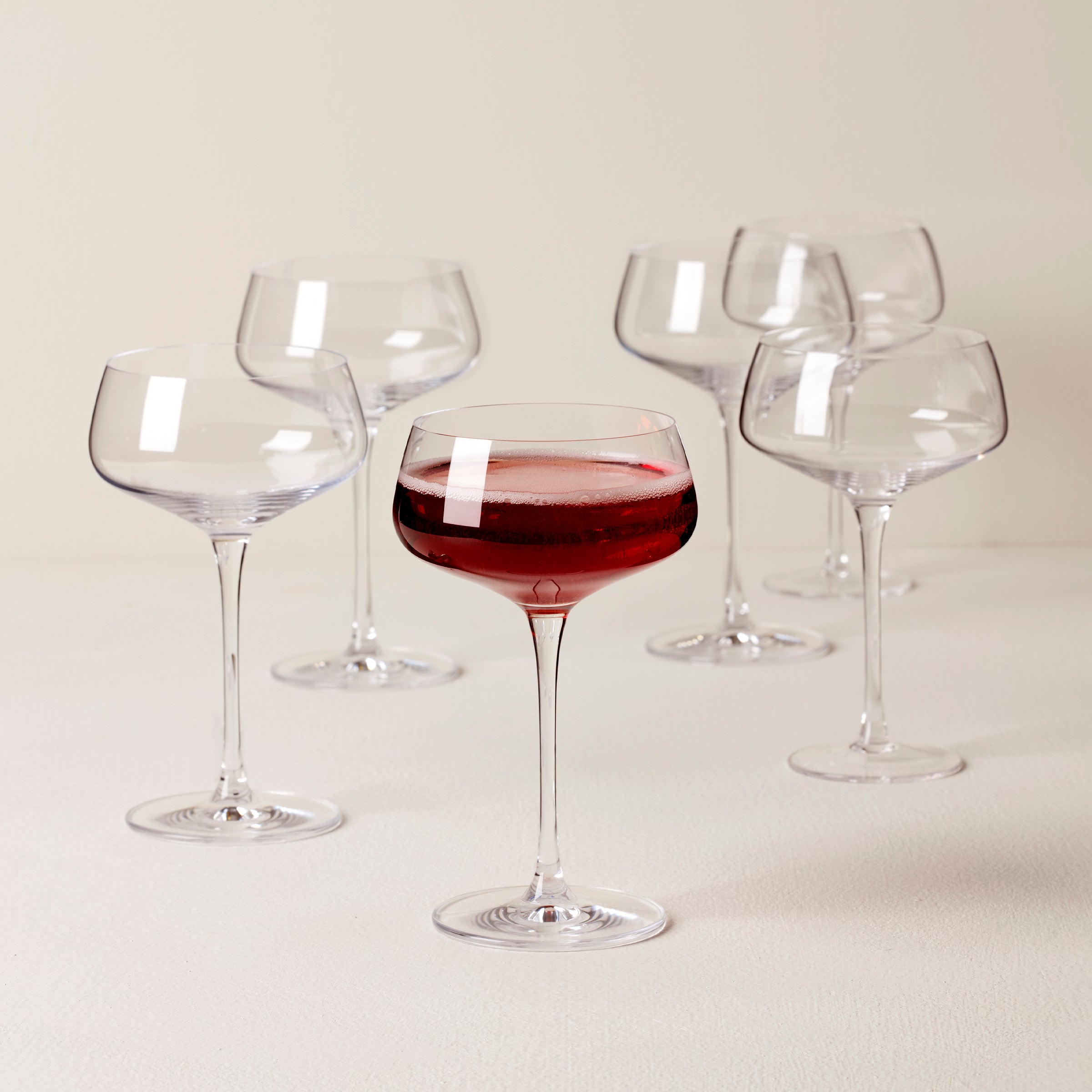 Angled Coupe Glasses, Set of 6 - Image 2