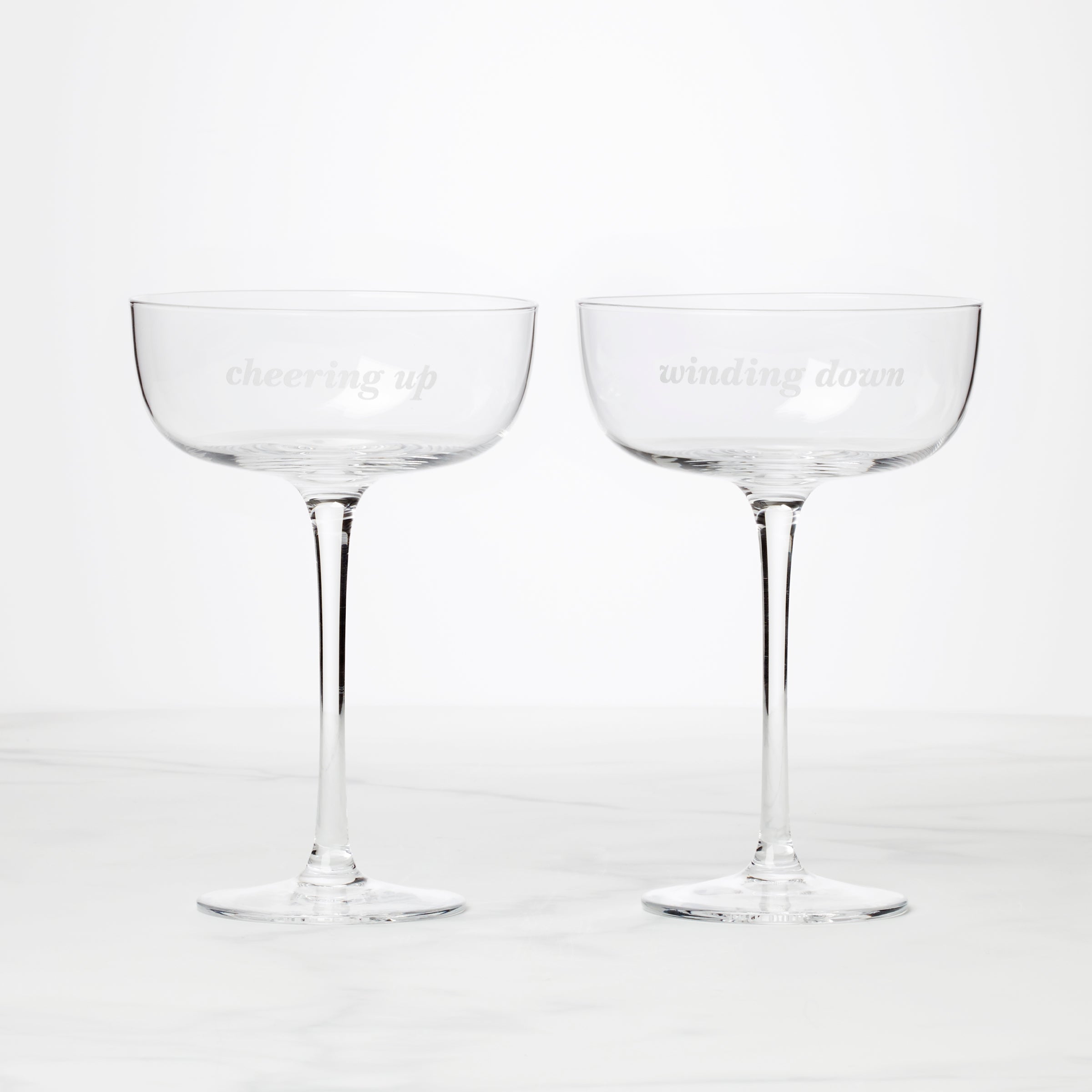 Chic Coupe Glasses, Set of 2