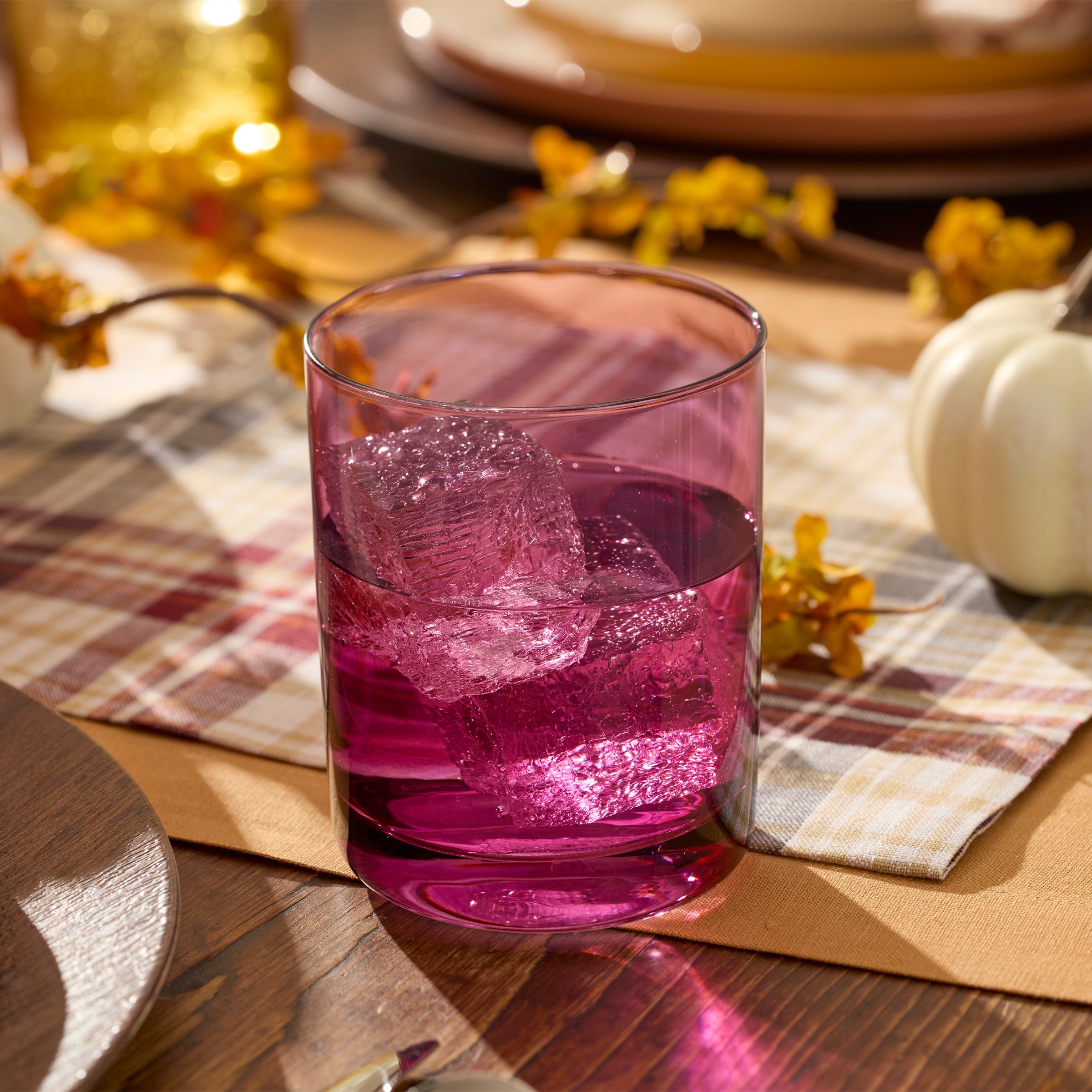 Ombre Jewel-Tone Double Old Fashioned Glasses, Set of 4 - Image 4