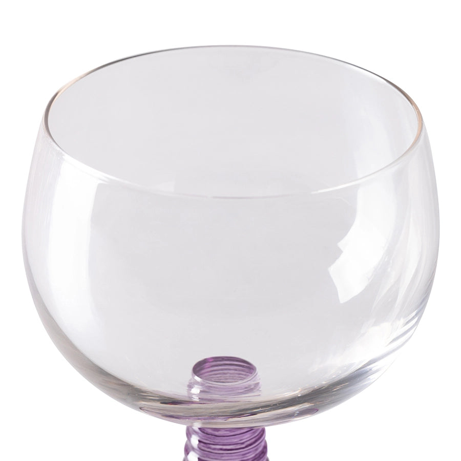 Purple Low Stem Wine Glass - Image 4