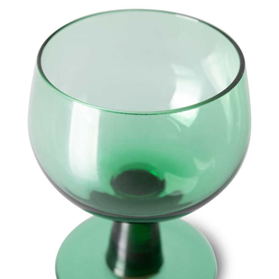 Low Fern Green Wine Glasses - Set of 4 - Image 3