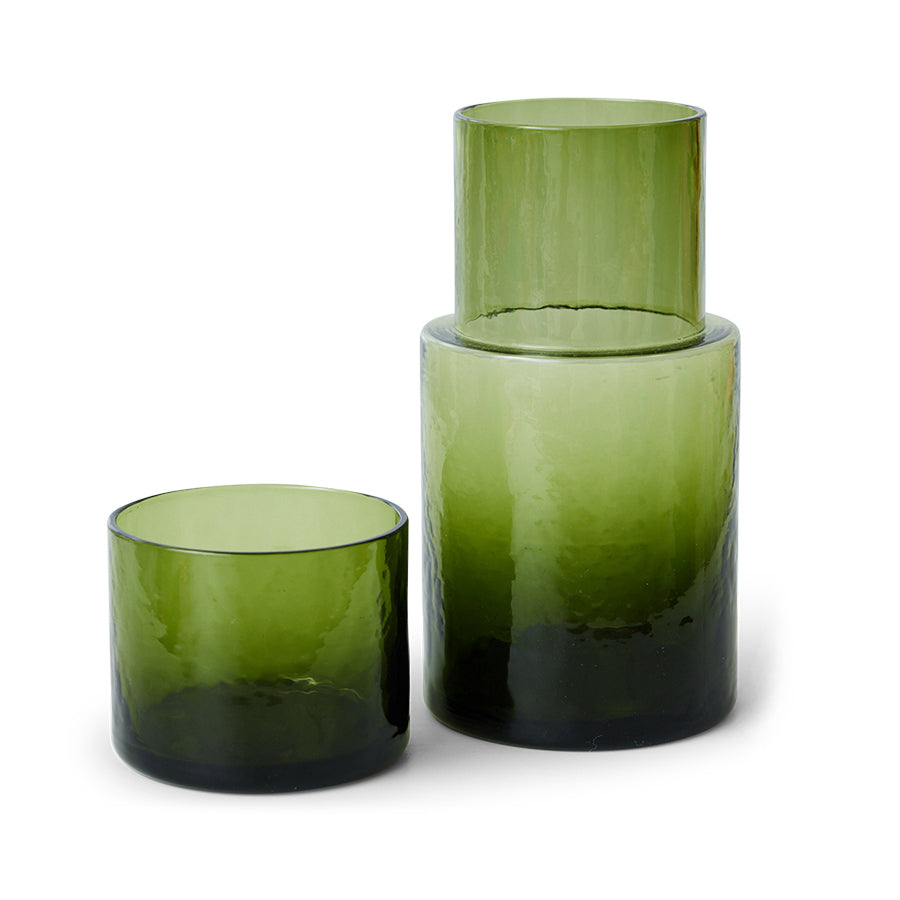 Olive Tube Drinking Glasses - Set of 4 - Image 3